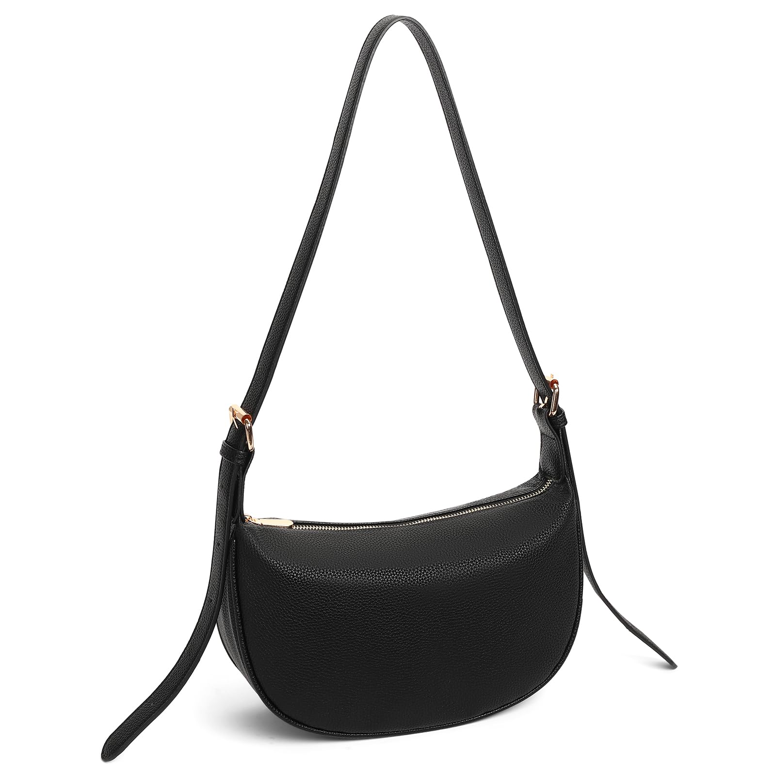 GAEKEAO Shoulder Bag for Women Small Hobo Handbag Clutch Purse Trendy Crescent Bag Underarm Bags with Zipper Closure