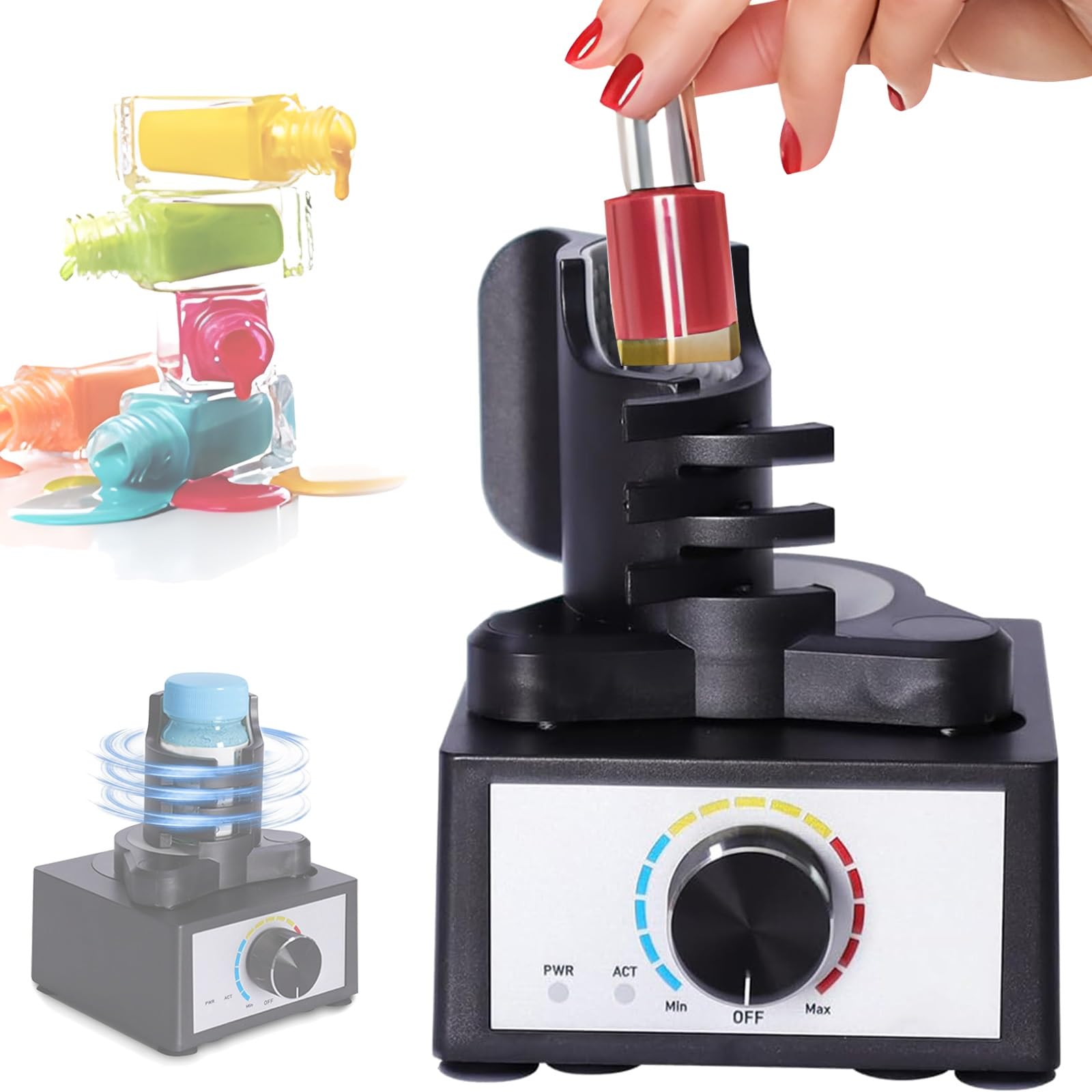 Miniaturowy Mikser Wirowy, Mieszadło Do Farb O 3 Prędkościach, Pojemność Od 10 Do 100 Ml, Mieszanie Lakierów Do Paznokci W Laboratorium, Silnik Bezszczotkowy, Trwała Konstrukcja
