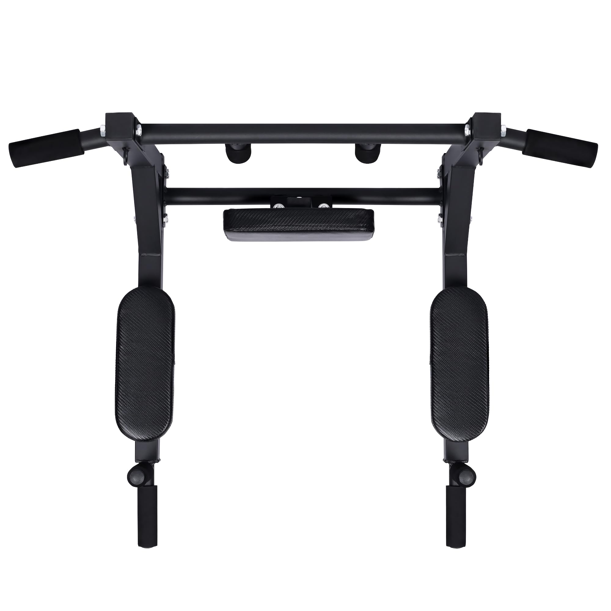 Barra dominadas pared entrenamiento en casa. Doble. Con Gancho para saco boxeo para gomas de entrenamiento. Múltiples agarres. Pull up, dorsales, espalda. Crossfit. Hasta 150kg. Tornillos incluidos..