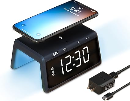 Amazon Co Jp Pointuch デジタル目覚まし時計 ワイヤレス充電器付き 寝室用カラフルナイトライト デュアルアラームledディスプレイ 12 24h 4輝度 Usb充電 Iphone Samsung Airpord用 ブラック ホーム キッチン Amazon Co Jp Pointuch デジタル目覚まし時計 ワイヤレス充電器付き 寝室用カラフルナイトライト デュアルアラームledディスプレイ 12 24h 4輝度 Usb充電 Iphone Samsung Airpord用 ブラック ホーム キッチン