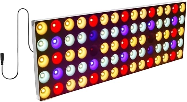 Dimmable LED Grow Light, Full Spectrum, 750W, with Timer, Indoor Tent, Garden, Hydroponic, Seedling, Vegetables, Flowers, Plants, Aquariums, Lamp for Seedling 200W, DC 12V