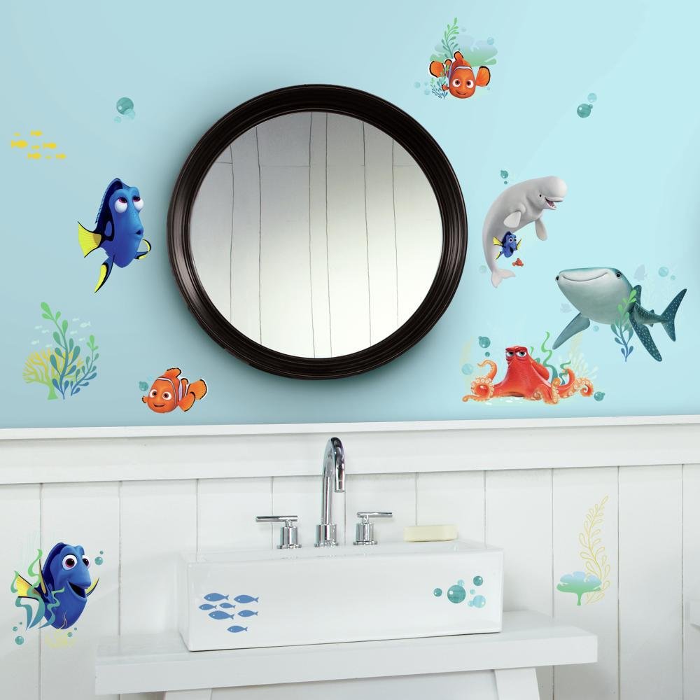 RoomMatesRMK3142SCS Finding Dory Peel And Stick Wall Decals, Black