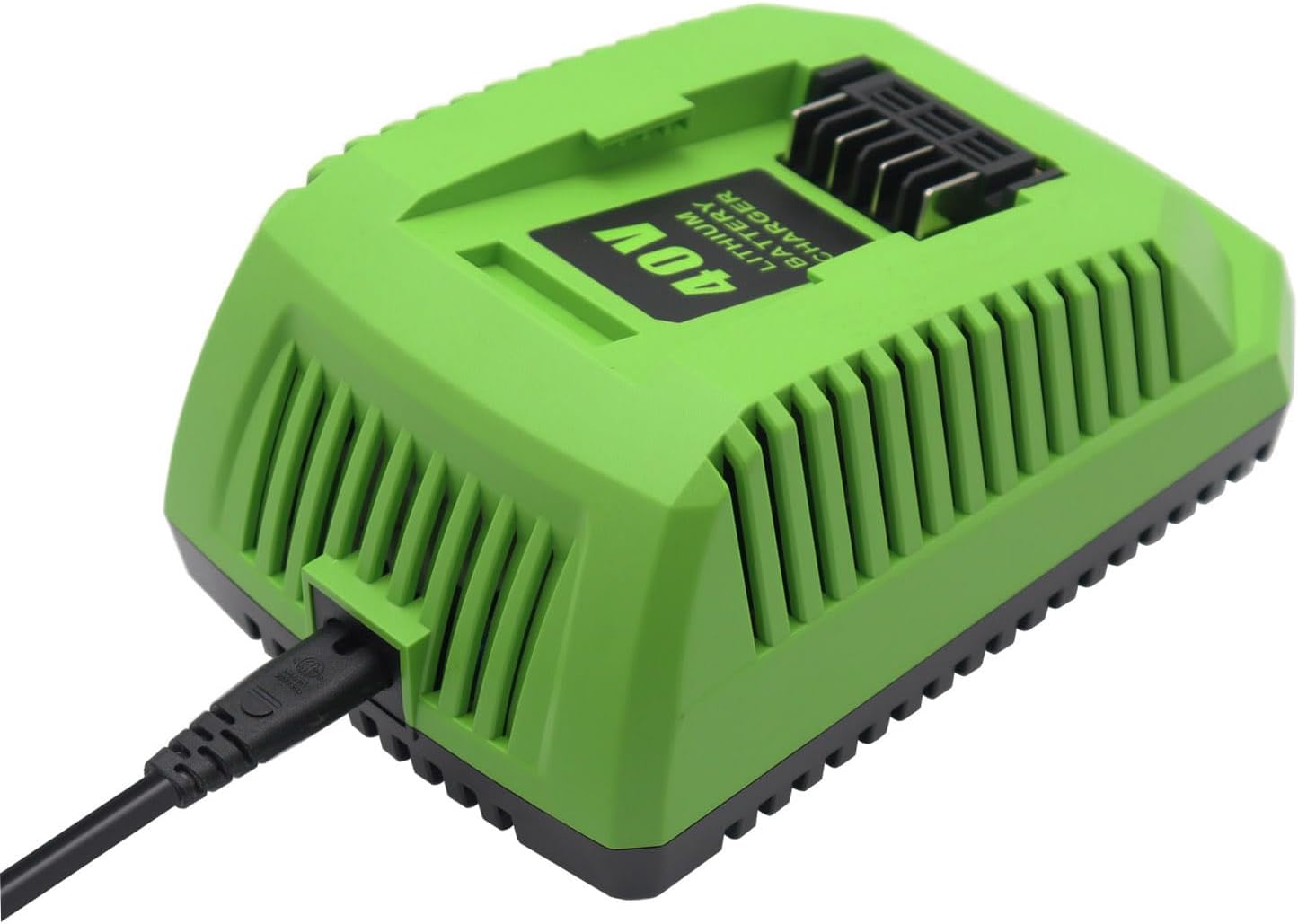 New Replacement Charger Compatible with Greenwks 40V Lithium Ion Battery Charger 29482 29462 29472 2901319 2938302 BAF702 L-300 BAF704 BAF705 Compatible for 40V G-MAX Power Tools 29252 20202 22262