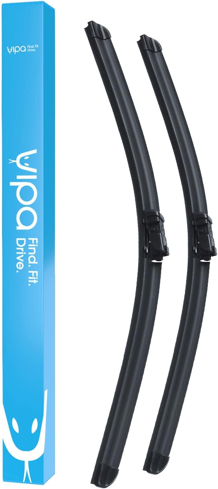 Vipa Car Parts Premium Wiper Blade Kit | Fits: PEUGEOT 308 CC Convertible (Apr 2009 to May 2015) | All-Weather Performance | Durable, Streak-Free Windshield Wipers | Easy Installation
