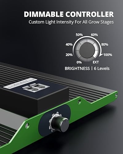 Miniatura 5 de VIPARSPECTRA - Luz LED de espectro completo P1000 para plantas de interior, luces de cultivo regulables de alto PPFD, cobertura de 2 x 2 pies