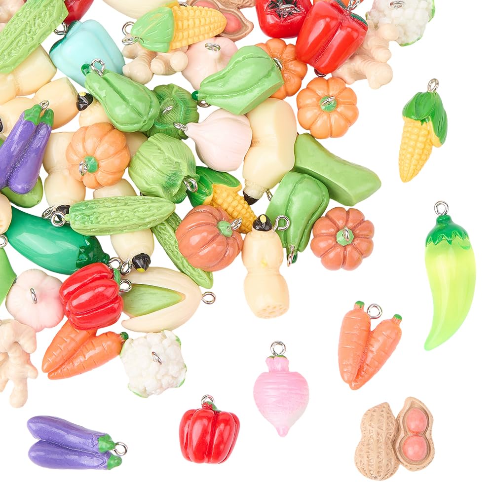 Breloque en résine de légume 3D pour créer vos bijoux fantaisie lors d'ateliers créatifs