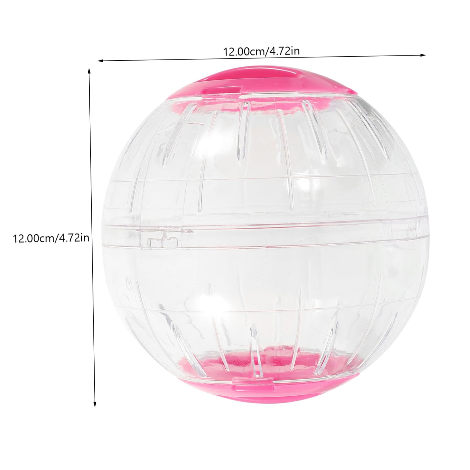 SOIMISS 4 Piezas Bola Transparente para Hámster con Ventilación y Antiescape Rueda de Ejercicio Ligera y Compacta para Pequeños Roedores como Jerbo Cobaya y Ratón