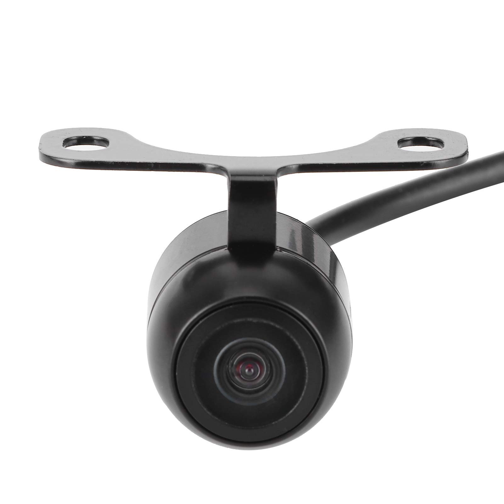 Telecamera CCD per auto, Mini telecamera frontale Sensore di immagine CCD universale Visione notturna Impermeabile con interruttore PAL/NTSC