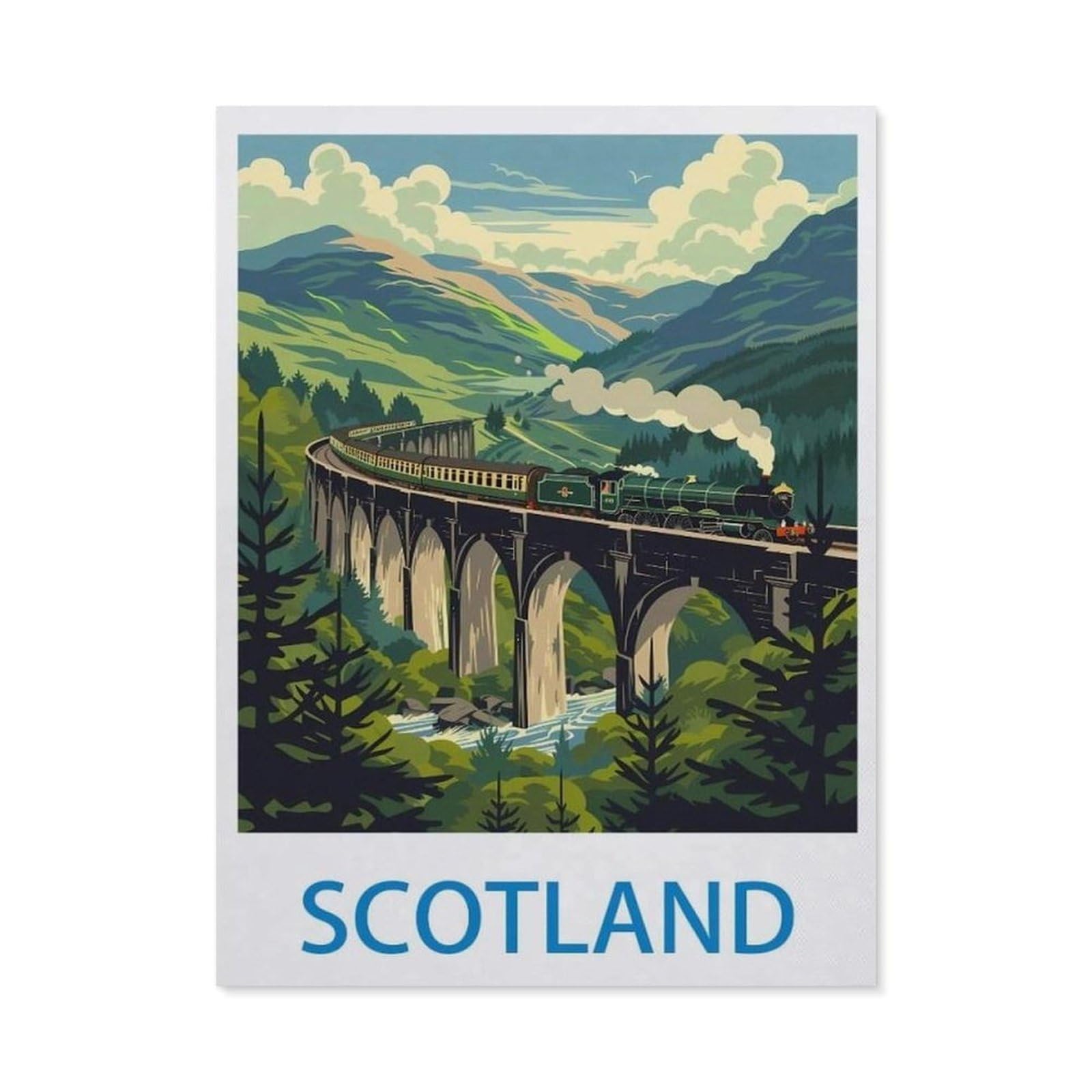 Vintage Art Metal Signs Funny Sign，Scotland，Wall Artwork Metal Poster Bathroom Decor Vintage Country Decor Retro Metal Poster(15x30cm）6x12 inch-EC45