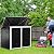 Goplus 6' x 3' Outdoor Storage Shed, Multi-Purpose Galvanized Steel Garden Shed with Air Vent and Lockable Door, Tool Storage Shed for Backyard, Patio & Lawn