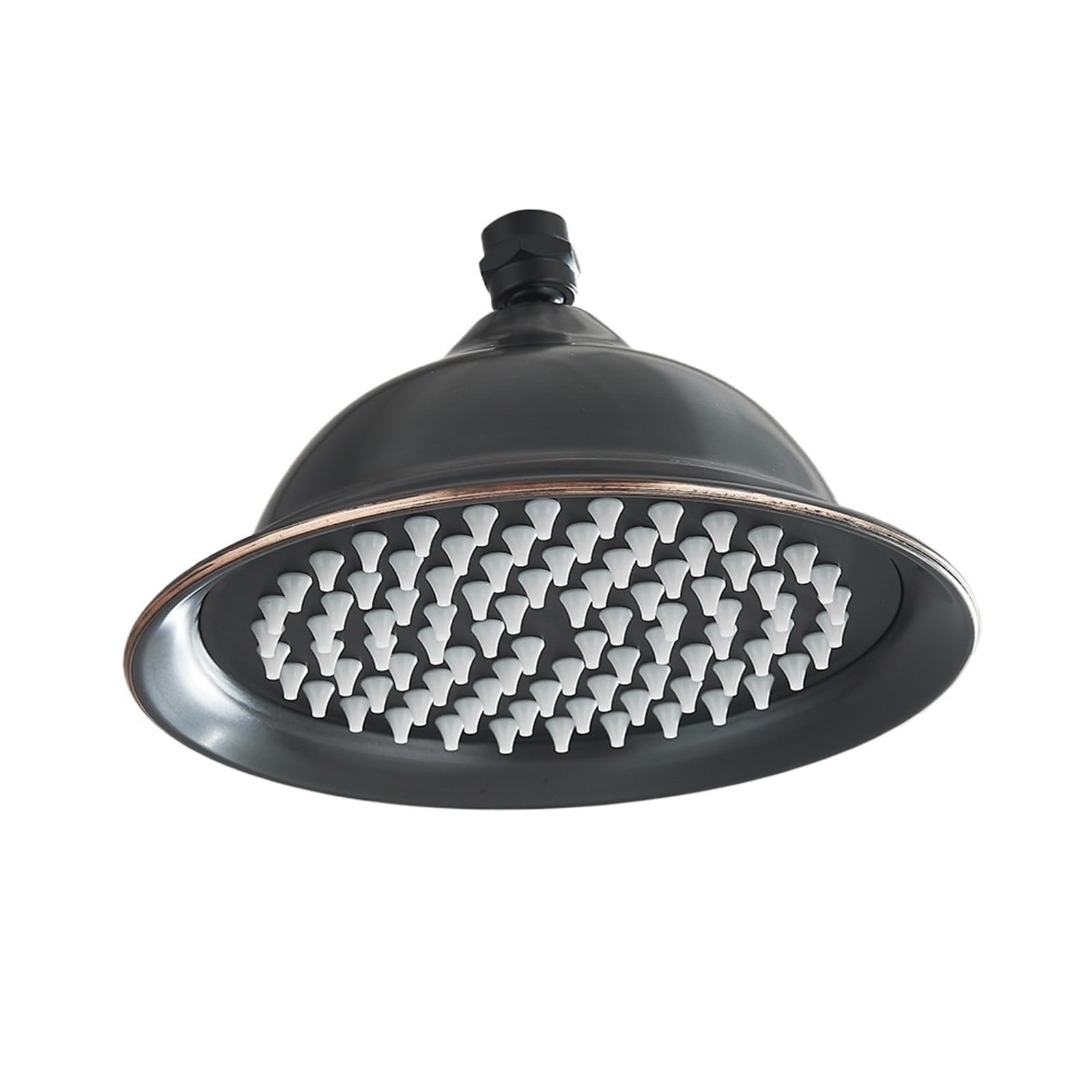 Shower Head Brass Golden Rainfall Shower Head Faucet Bathroom Replace Rain Showerhead Antique Accessory(Light Grey)
