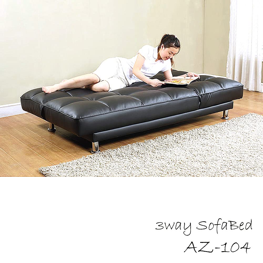 Amazon｜アーバン通商 3WAYソファーベット もこもこミュー ブラック