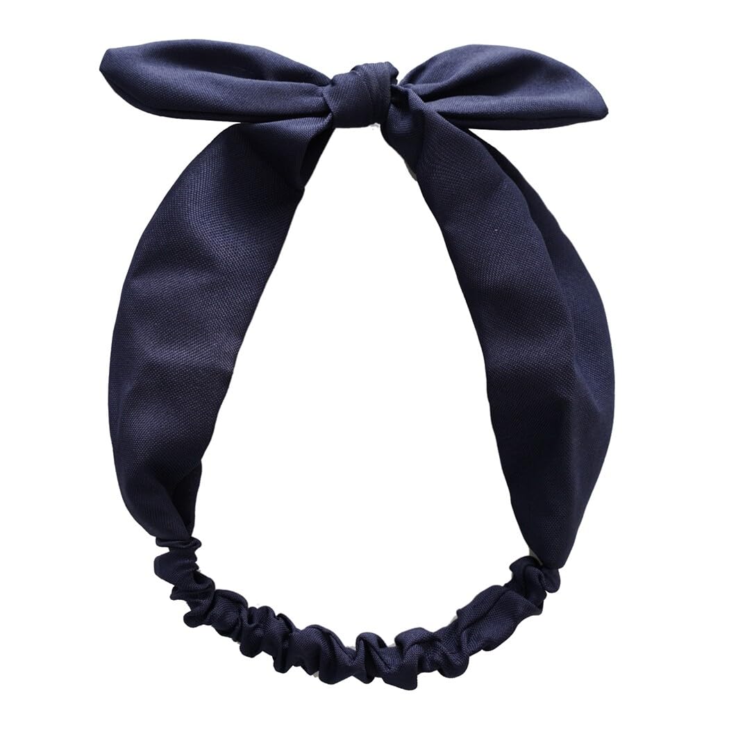Diademas elásticas con nudo para mujer, 6 bandas de pelo de tela con lazo, accesorios de moda
