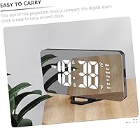 Vista 2 de Hatch Alarm Clock Led Light Alarm Clock Alarm Clock with Wireless Charging Clock for Bedroom Digital Alarm Clocks Mirror Clock Desk Clock Vanity