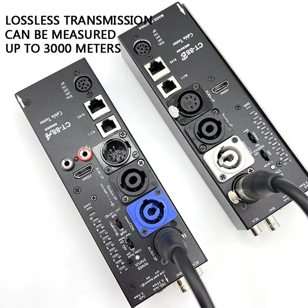 Kabelprüfer CT-88 Separate XLR-Signallinienmesser -Kompatibel für Kabelprüfer