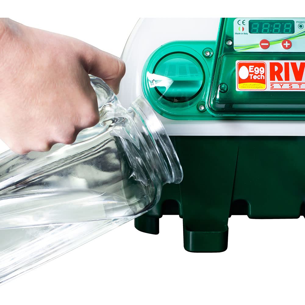 Incubadora digital ET12 con unidad giratoria OVOMATIC - River Systems - Capacidad 12 huevos de tamaño mediano o 48 pequeños