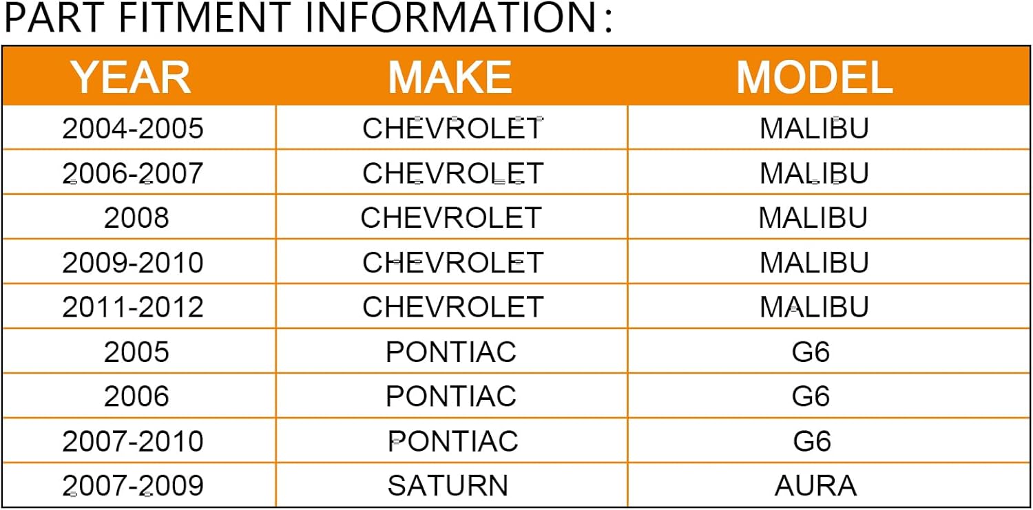 23-1810 Power Steering Rack and Pinion Assembly, Compatible for 2004-2012 Chevy Malibu Selected/ 2007-2009 Saturn Aura/ 2005-2010 Pontiac G6 (NOT For Hydraulics)