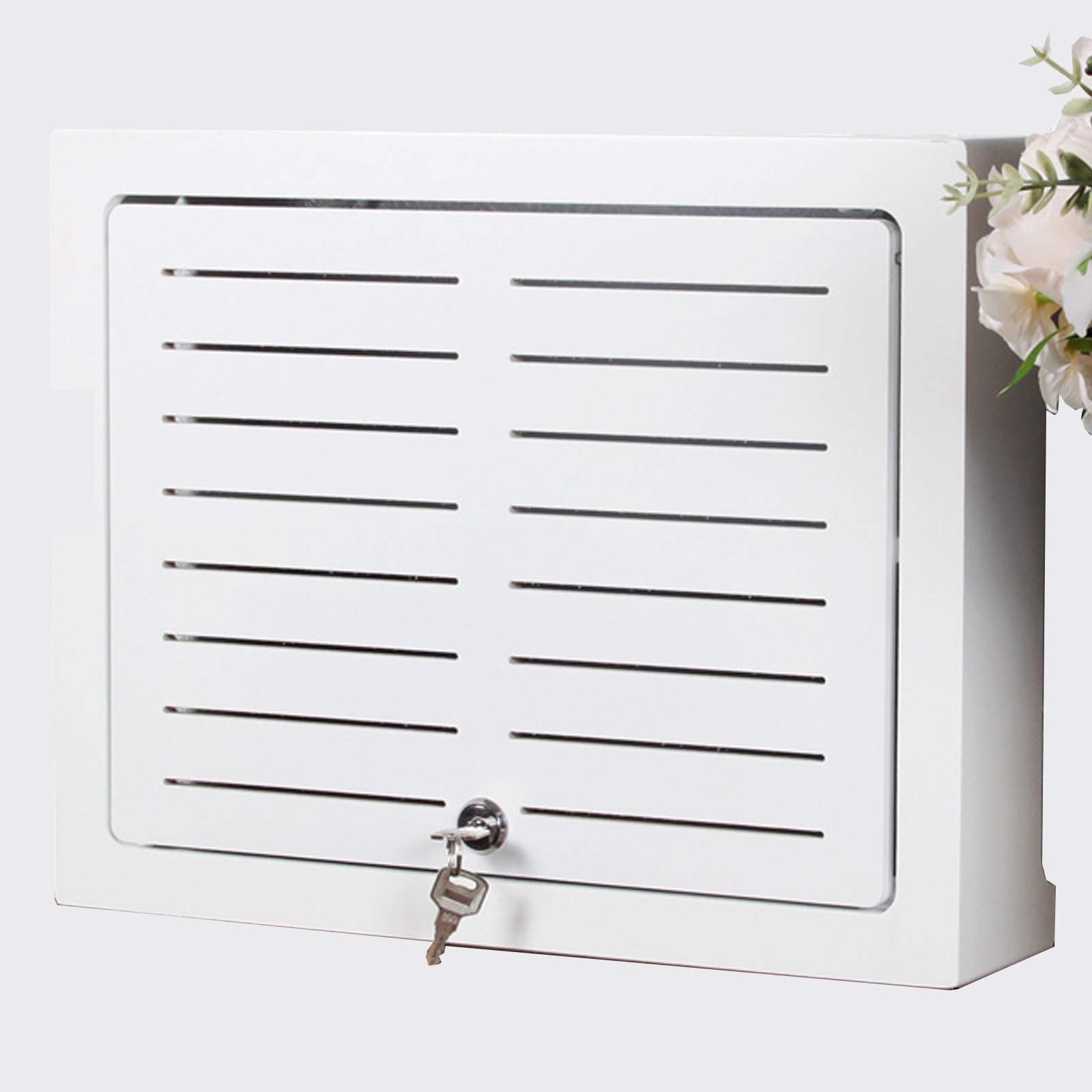 Guoyoocc Router Shelf,router Box,wall Storage,Router Storage Box,hub Information Box,weak Current Box Cover,bracket Wall Hanging With Lock