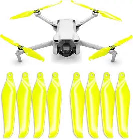 Master Airscrew Hélices Stealth para DJI Mini 3 - Cor elétrica, 4 hélices no conjunto