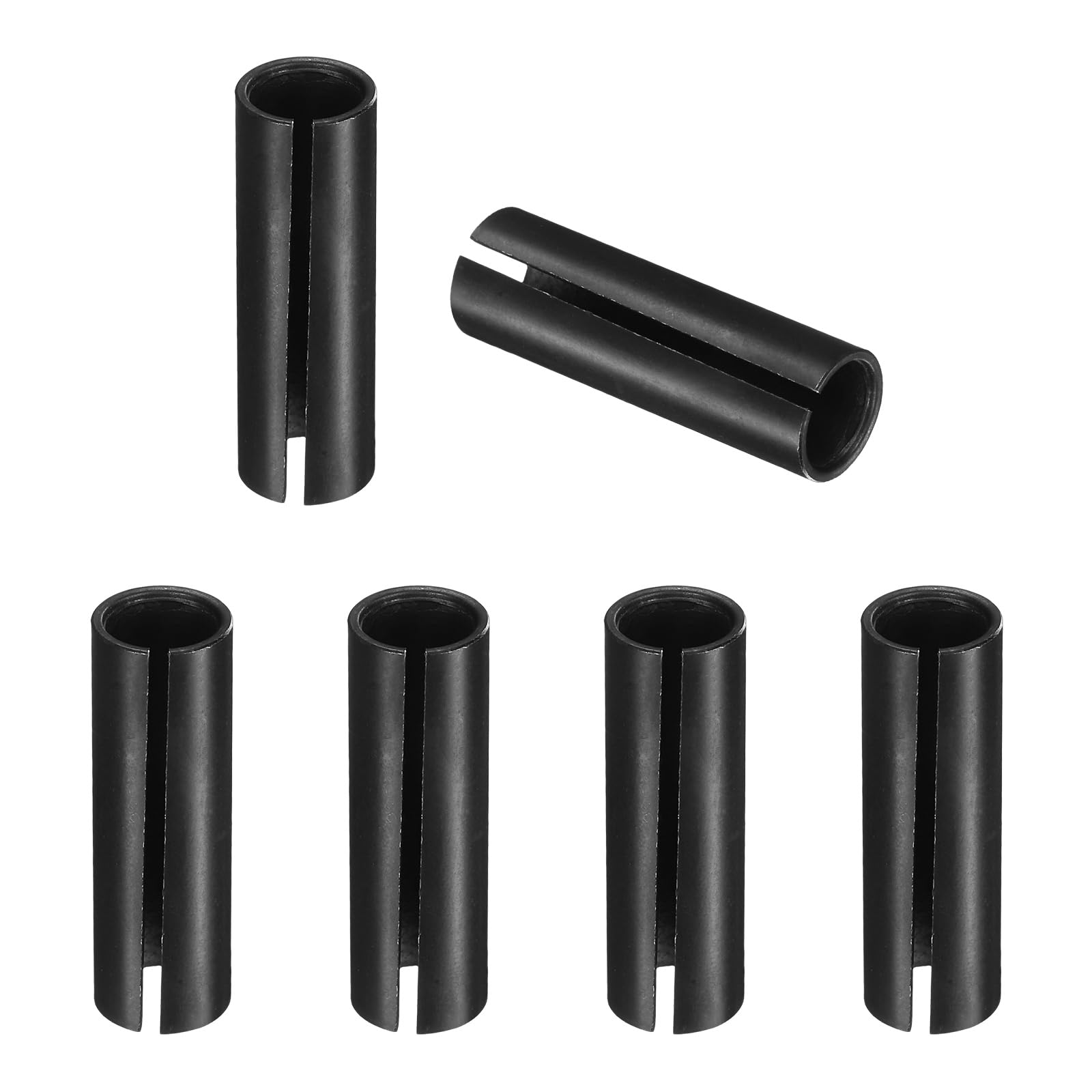 sourcing map 6pcs Collet Adapter 8mm (5/16") to 6mm (15/64") Black