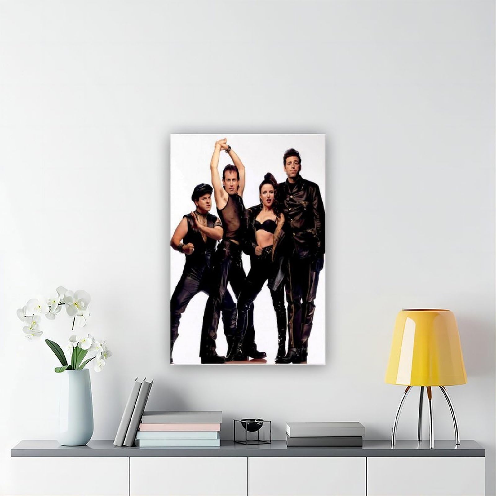 HGKLBG Esclusivo poster su tela della serie Art Sitcom Seinfeld, decorazione per camera da letto, idea regalo