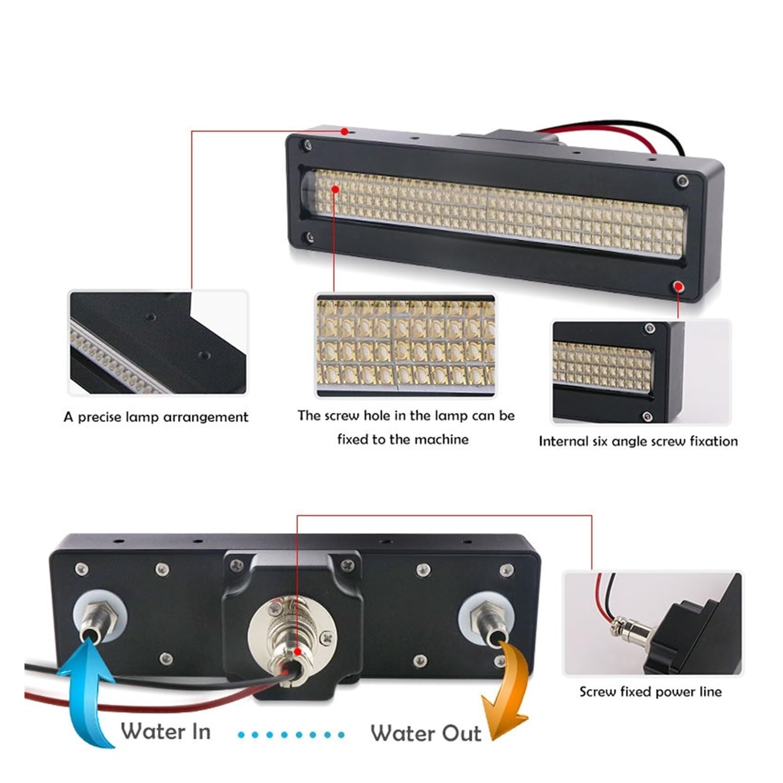 Światło UV, 1 szt. 160 w 180 w 200 w płaska drukarka Uv utwardzanie światłem Led do maszyny do utwardzania farb UV, drukarka led Uv/płaska drukarka Uv