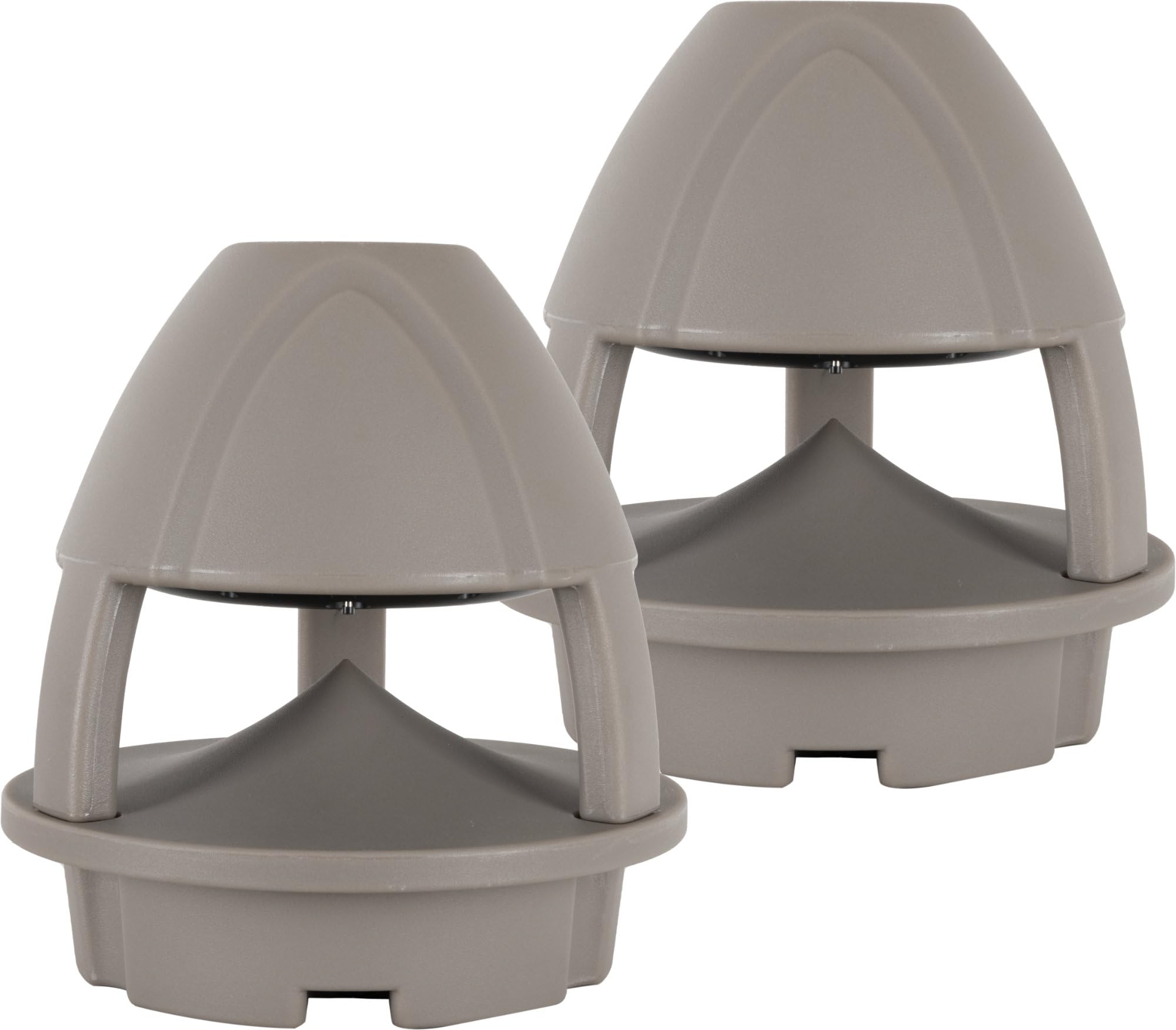 McGrey WPL-660GY BT Paire d'Enceintes Extérieures 360° - 2 Enceintes Jardin Actives 2 Voies - Portée Bluetooth® env. 10 mètres - Diffusion sonore à 360° - Résistantes à l'eau et aux UV (IP56) - Gris