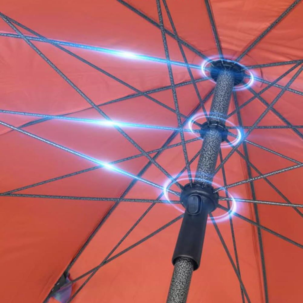 Parasol Ogrodowy, Duży Parasol Zewnętrzny, Parasol Plażowy, Ochrona UV UPF50+, Okrągły Zielony Parasol Stołowy na Trawnik, Podwórko, Taras, Basen