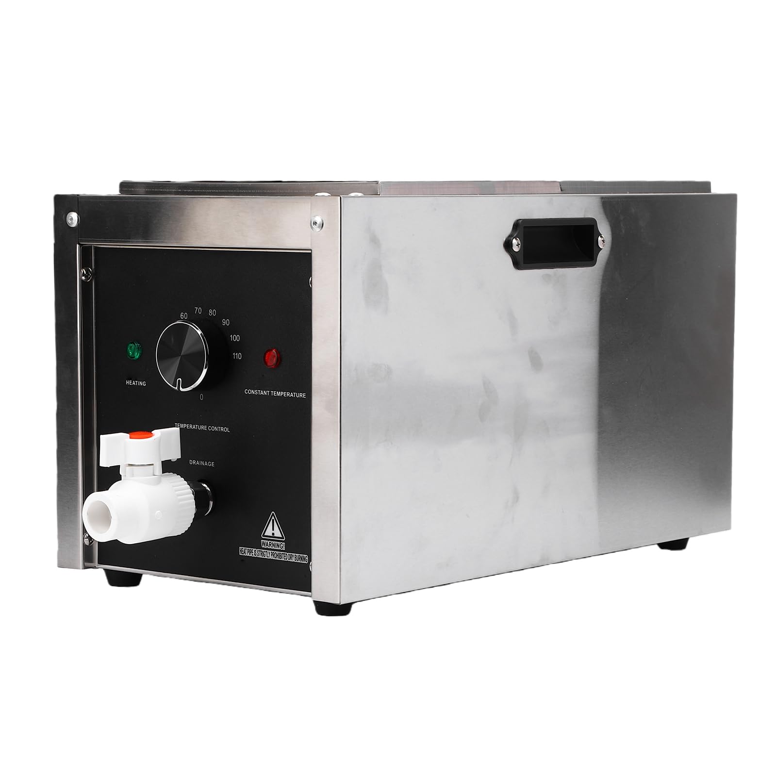 Qcwwy Cuiseur à Pâtes électrique Commercial Cuiseur à Nouilles électrique Machine à Pâtes 10L Conception à Double Trou avec 2 Paniers en Acier Inoxydable pour Raviolis de (Prise UE 220V)