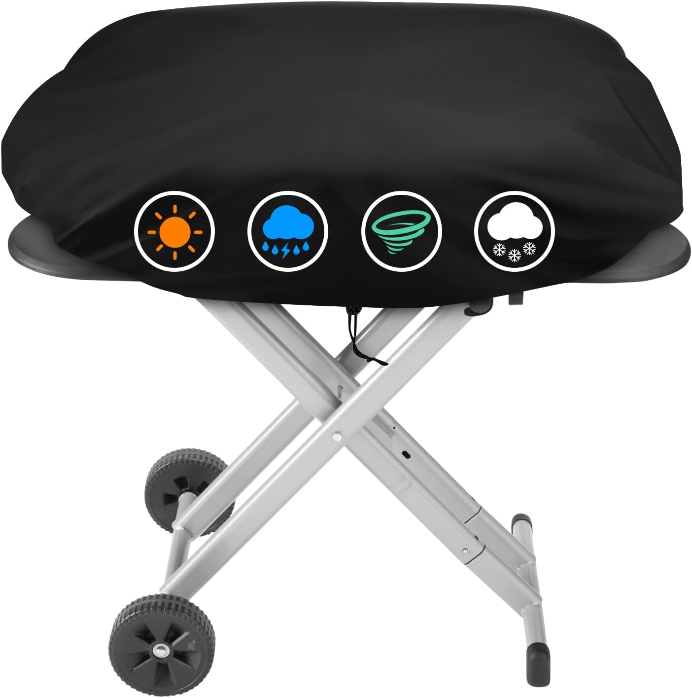 Heavy Duty Grill Cover Compatible with Coleman Roadtrip LX/LXX/LXE/285 and Compatible with Smoke Hollow 205 Grills, All Weather