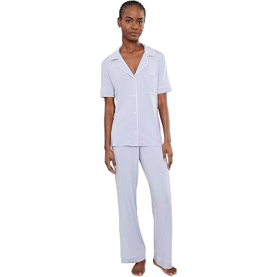 Eberjey Gisele Printed Short Sleeve Pants Pajama