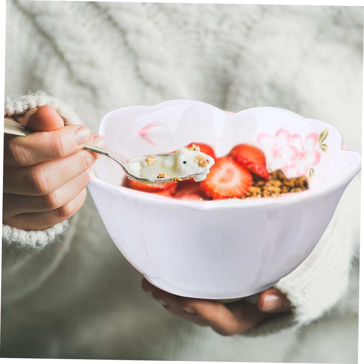 SOLUSTRE 1Set Ceramic Chocolate Melting Pot with Detachable Bowl for Cheese Candy and Chocolate Dipping for Home Kitchen and Parties Housewarming present