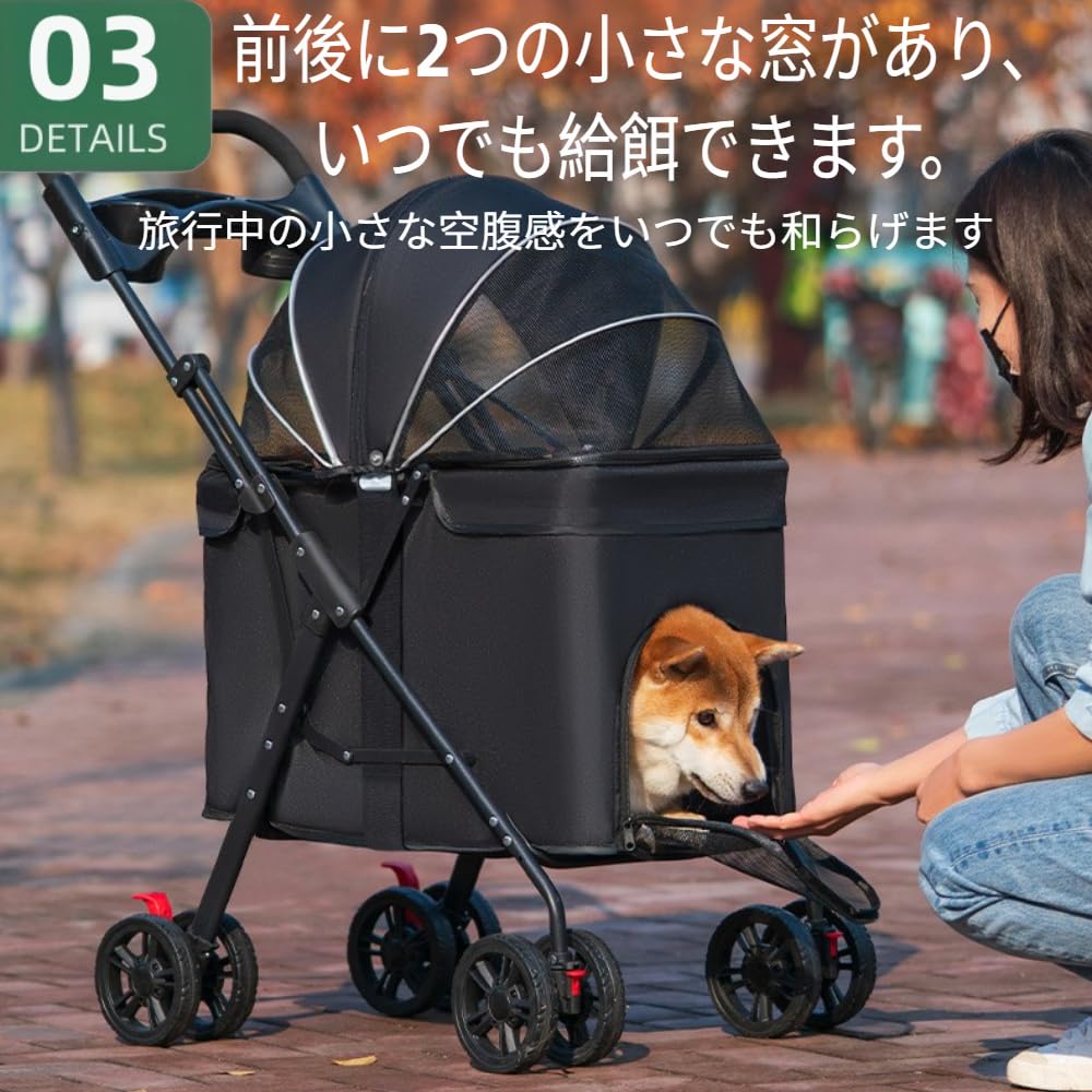 Amazon.co.jp: Zekonoペットカート 犬 バギー 中型犬 小型犬 猫 多頭