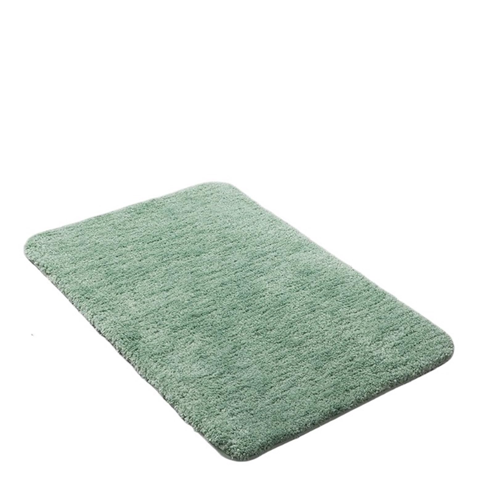 Tappetino da Bagno Tappeti da Bagno Super assorbenti Tappeti Tappetino da Pavimento for Vasca da Bagno Zerbino for Doccia Tappetino da Bagno for WC(Solid Green,60x90cm)