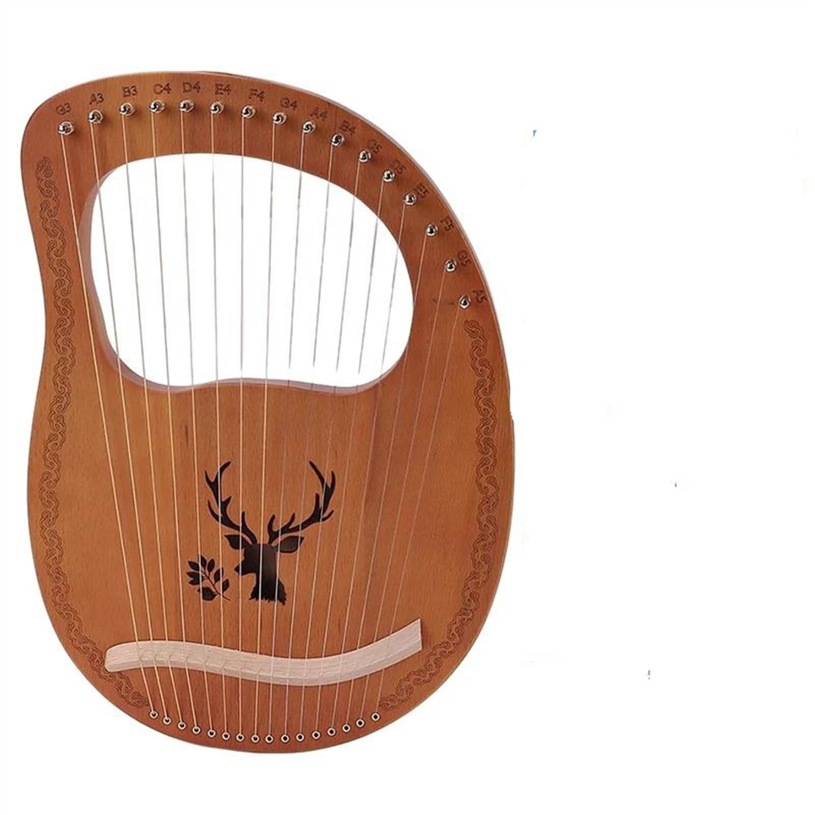 Adulti arpa Strumento Musicale Per Arpa A 19 Corde In Legno Di Mogano Per Gli Amanti Della Musica Classica Principiante Facile Da Imparare(Elk A)