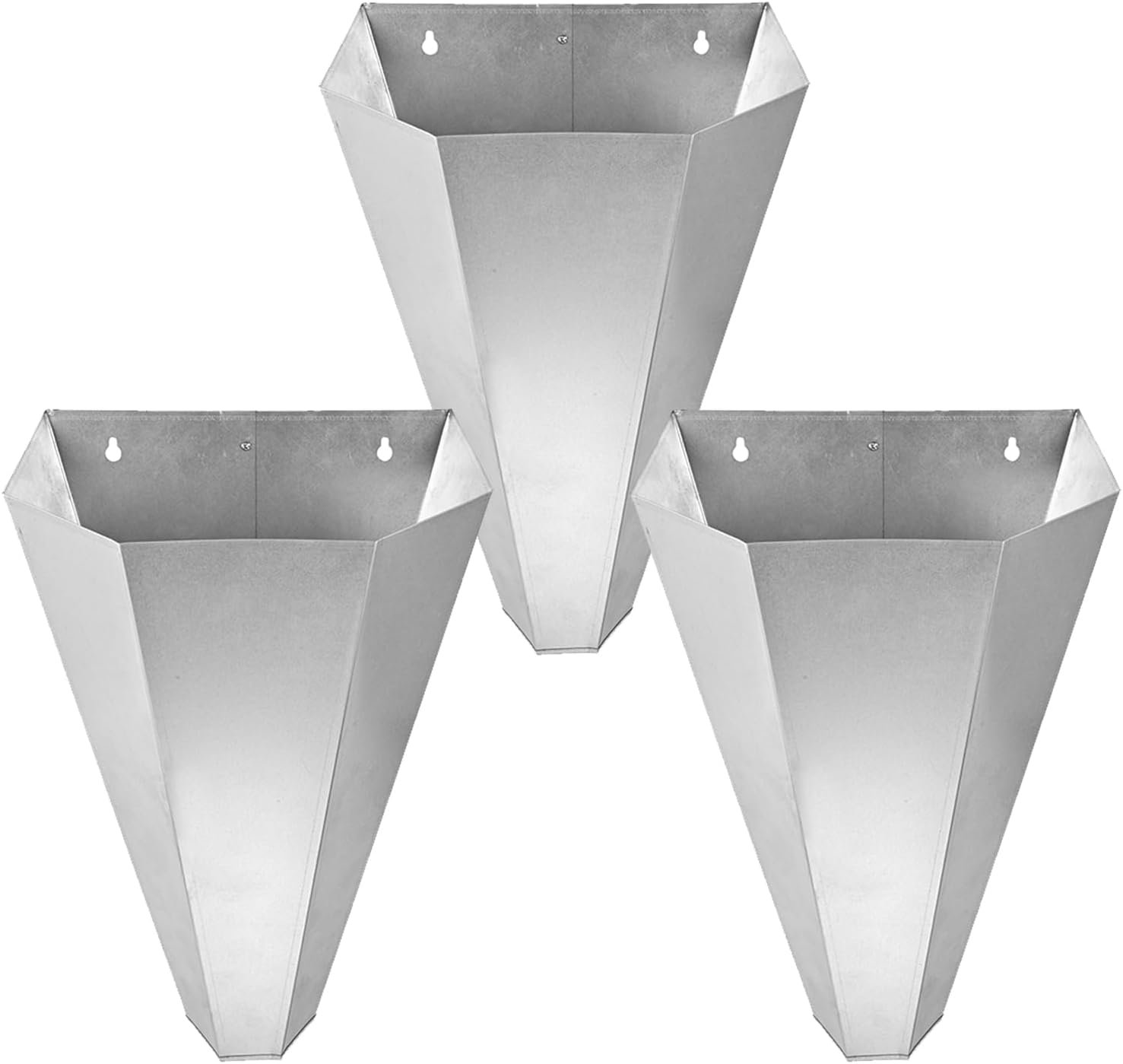 8-16 Pounds Large Chicken Restraining Cone, Galvanized Steel Killing Cone with Flat Back Design and No Assembly Needed, for Chicken as Cornish Cross, Rhode Island Red and Turkeys, Easy to Clean