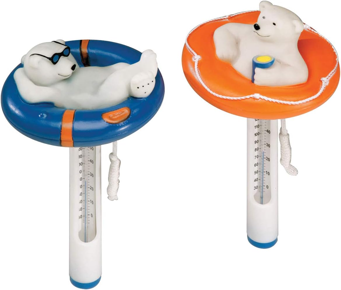 Ocean Blue 150056 Floating Polar Bear Thermometer (Assorted Style)