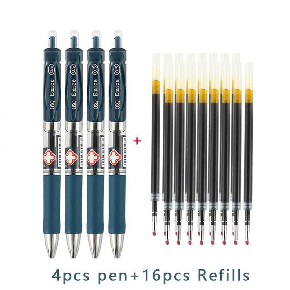 MROOFUL 20pcs/lot Doctor's Special Retractable Ballpoint Pen 0.5mm Dark Blue Refill Set Doctor Nurse Prescription Writing Gel Pen Refillable Ink Office Stationery - Image 2