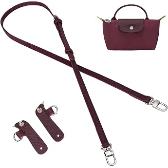 Handbag Straps Replacement Leather Handbag Crossbody Shoulder Strap Adjustable for Longchomp Bag Women