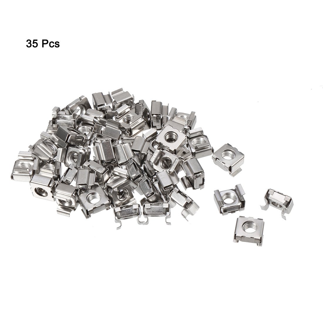 Set Di Dadi A Gabbia In Acciaio Rivestimento In Nichel M6 Con Vite E Rondella M6 * 20mm - Foto 9