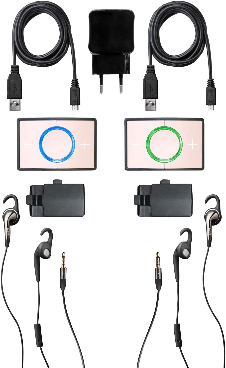 Ceecoach Kit Duo Bluetooth Communication and Intercom for Horse Riding Winter Sports Industry, Pink, One Size