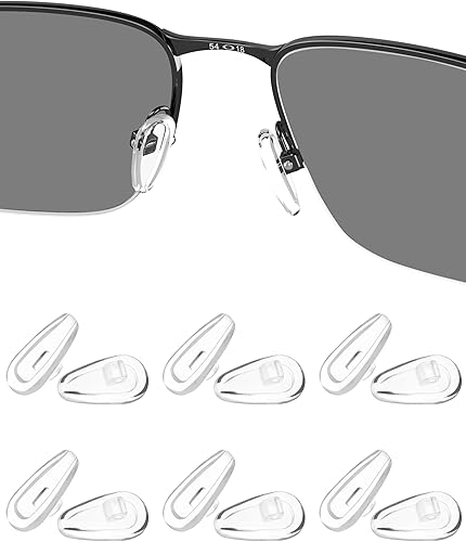 6 pares de almohadillas de nariz de repuesto para gafas de sol Oakley Tincup OX3184Conductor 6 OO4106Deadbolt OO6046