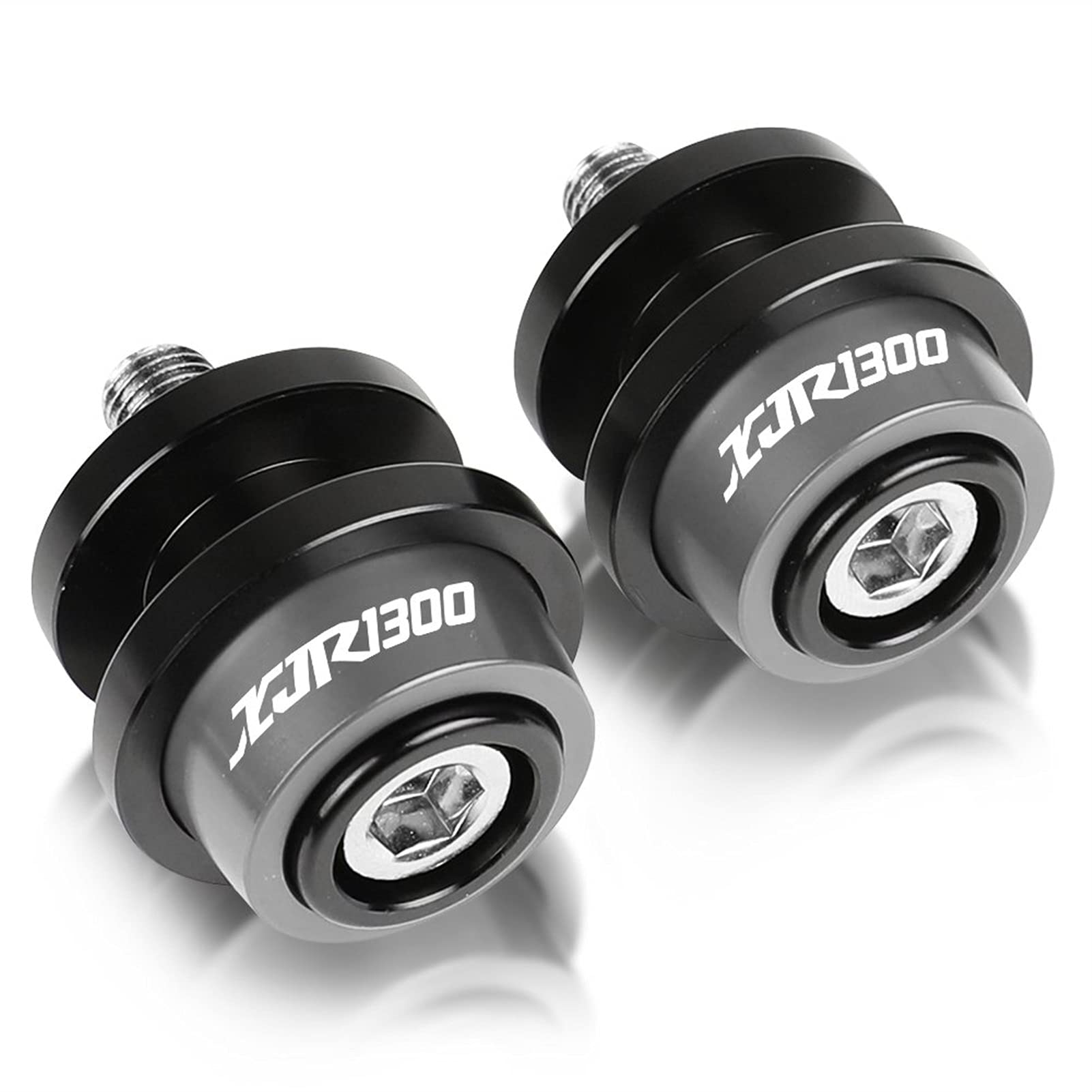 Akcesoria motocyklowe. Motocykl 6MM Stojak Śruba Wahacza Suwak Szpula Akcesoria CNC Do YAMAHA XJR1300 RACER Racer 2004-2016 2015 XJR1300 1995-2006 (Kolor : Gray)