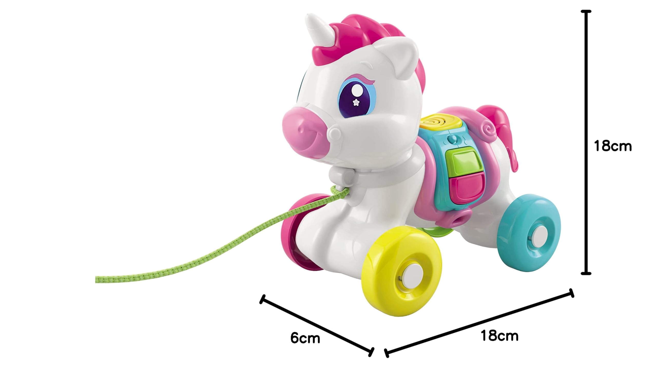 Peluche Interactivo Baby Unicornio De Clementoni – Educativo, Musical Y Con Luces, Para Bebés Desde 6 Meses, Fabricado En Italia