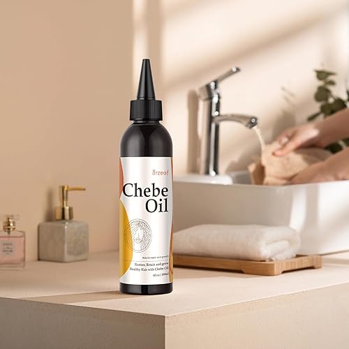Miniatura 6 de Brzeaf Aceite de Chebe natural para la nutrición del cuero cabelludo y el crecimiento del cabello (6 onzas) - Auténtico polvo chadiano Chebe,