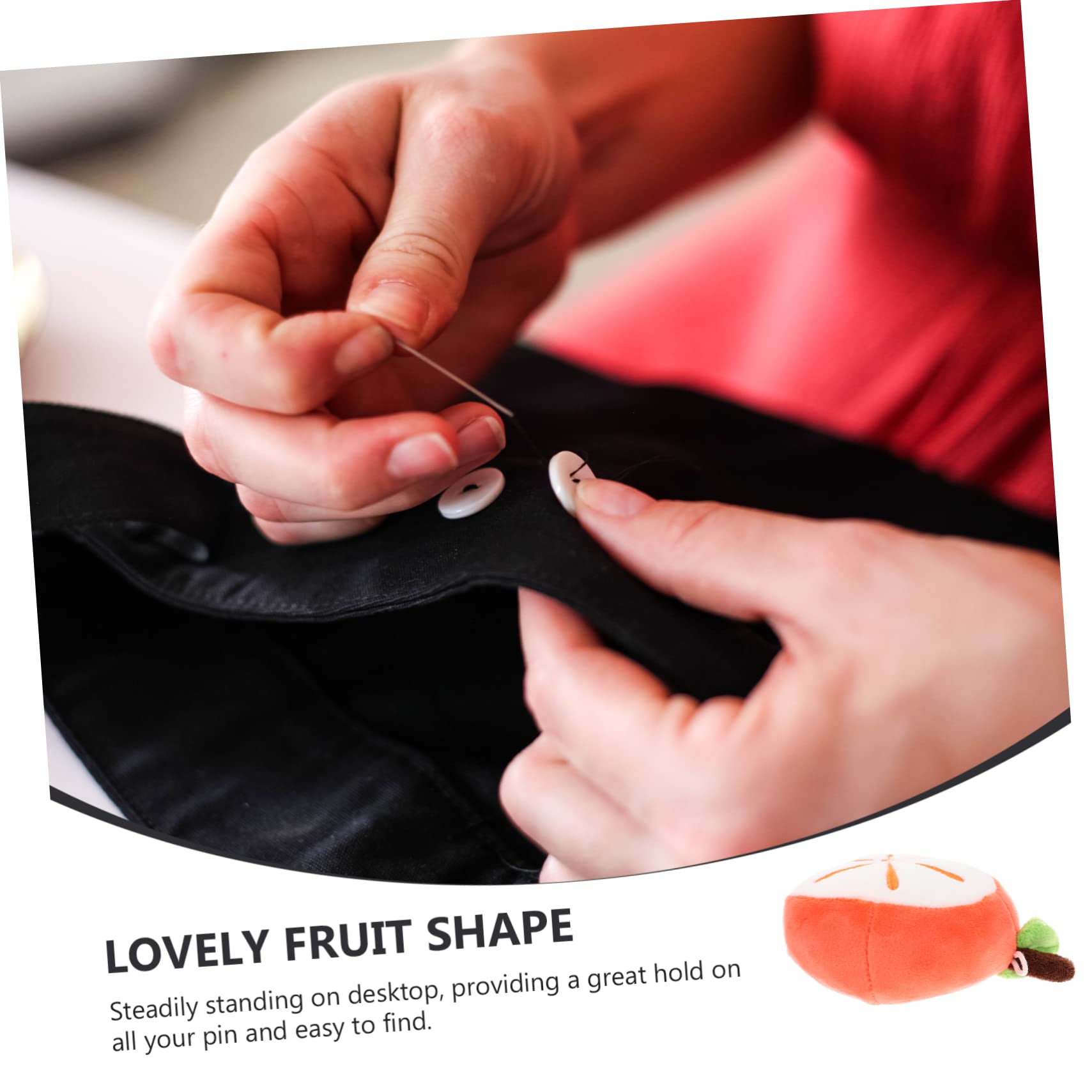 HOMSFOU for Sewing Fruit Pin Cushion Handmade Cotton Collector Sewing Tool Pin Holder Set