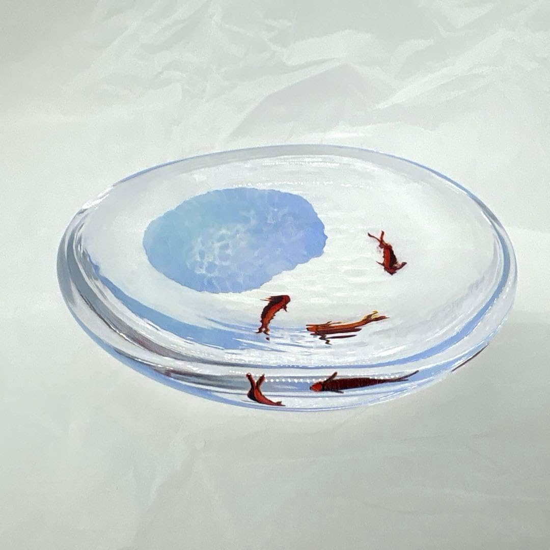 久保裕子 水皿 ヒブナ 石文鎮 ペーパーウェイト 久保裕子 水皿 ヒブナ 石文鎮 ペーパーウェイト