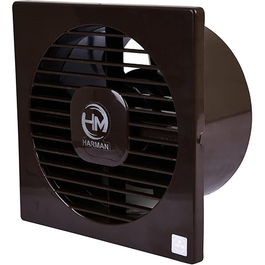 HM PURE COPPER EURO-6 INCH 150MM AXAIL VENTILATION FAN/EXHAUT FAN 6INCH (150MM) FOR KITCHEN, BATHROOM, OFFICE (BROWN) | With 2 Year Warranty