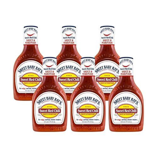 Sweet Baby Ray's, Wing Sauce & Glaze, chile dulce, botella de 16 onzas (paquete de 6)