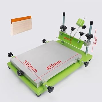 Screen Printing Machine, Flat Manual Screen Printing Table, Maximum screen thickness 40mm, 53 X 47.5 X 32 Cm Screen Printing Machine, Can Print Various Flat Products